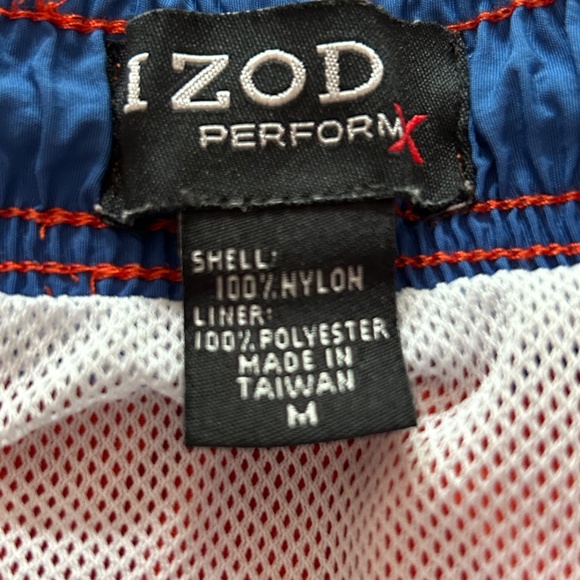 IZOD Perform X Men's Orange Nylon Swim Shorts, Size M, NWOT - Picture 12 of 12